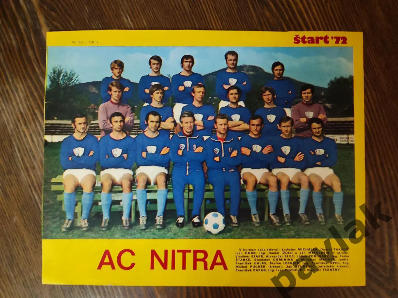Постер из журнала Start 1972 Нитра