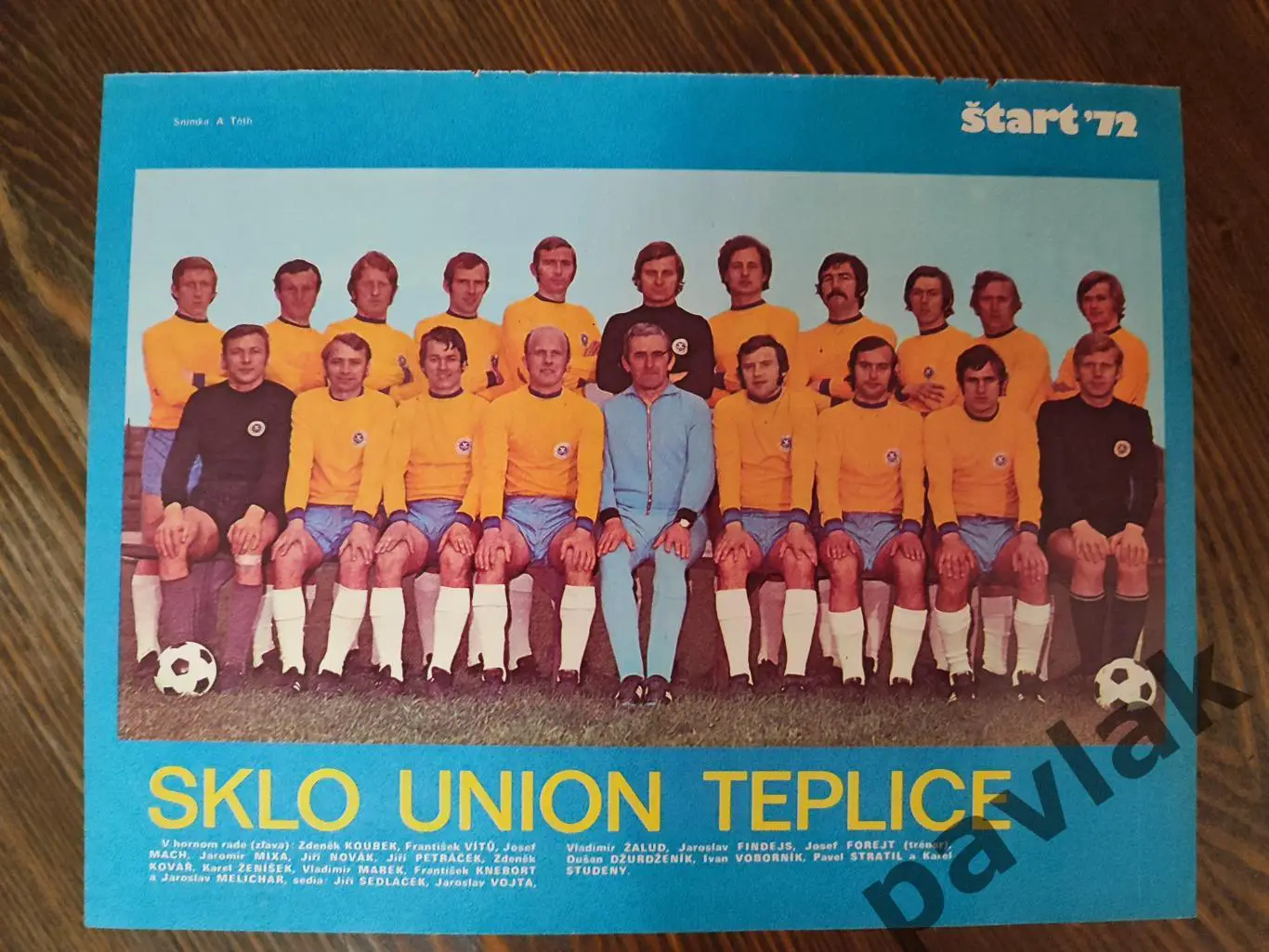 Постер из журнала Start 1972 Скло Юнион Теплице