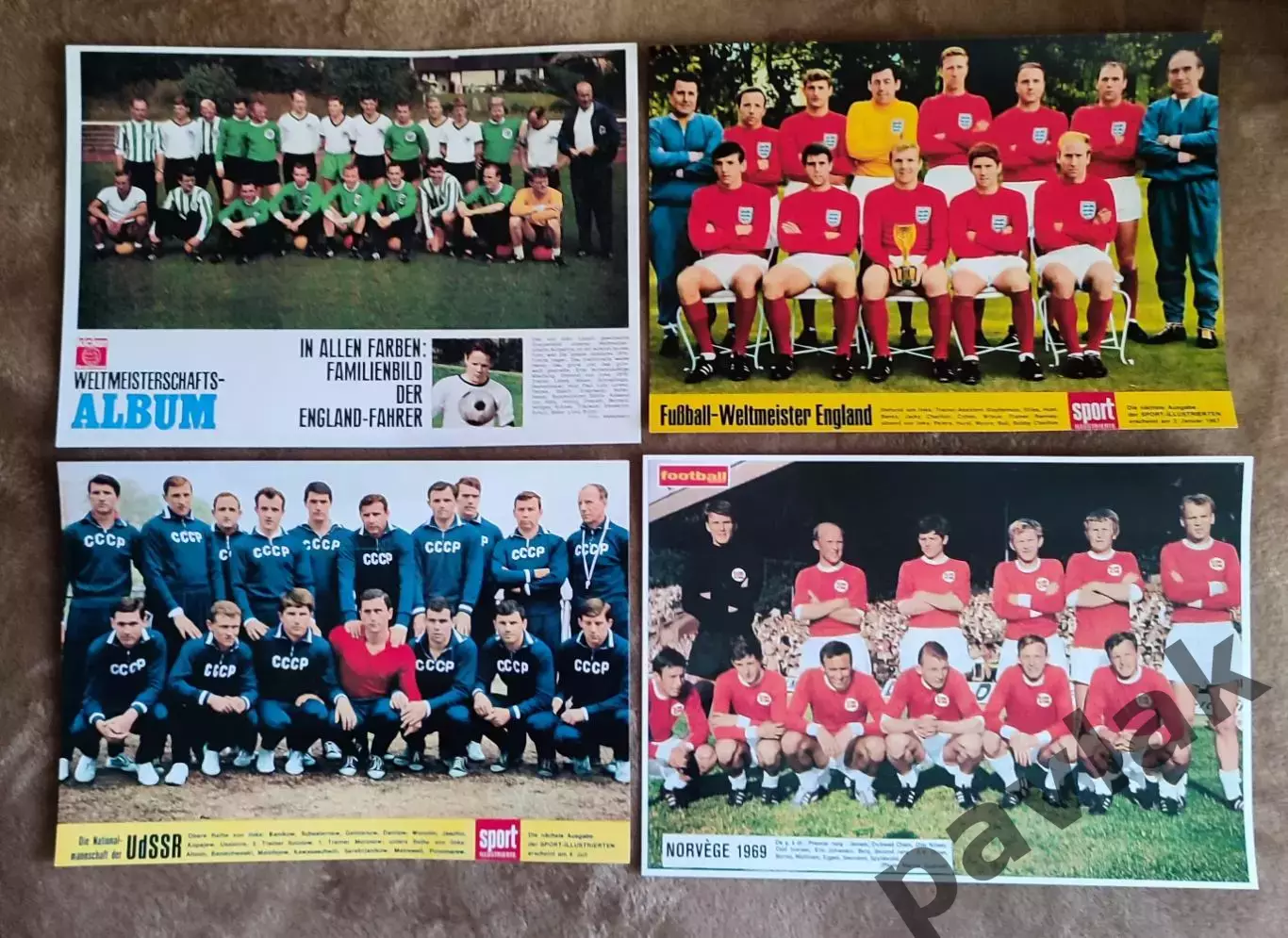 Постеры футбольных сборных 60-х - 80-х годов (КОПИИ)