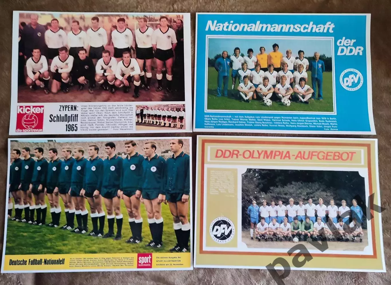 Постеры футбольных сборных 60-х - 80-х годов (КОПИИ) 1