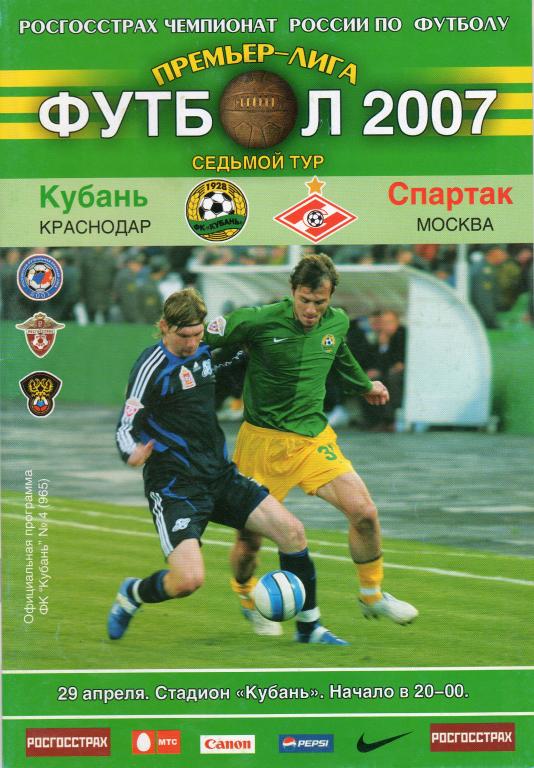 Кубань Краснодар-Спартак Москва 2007