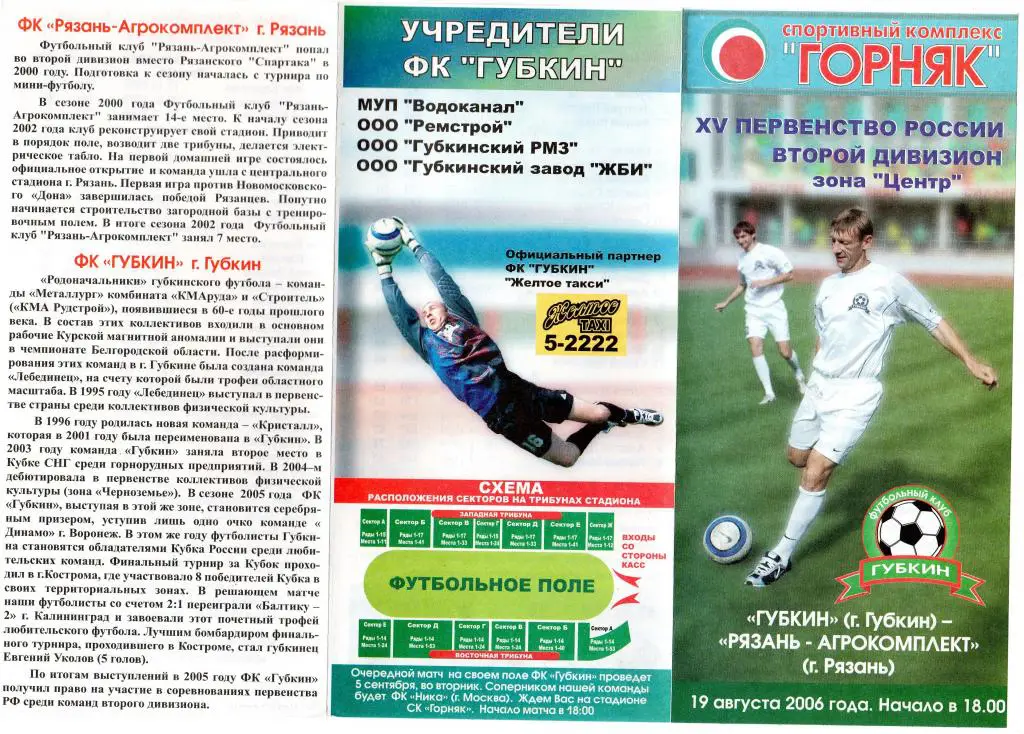 Губкин-Рязань Агрокомплект 2006