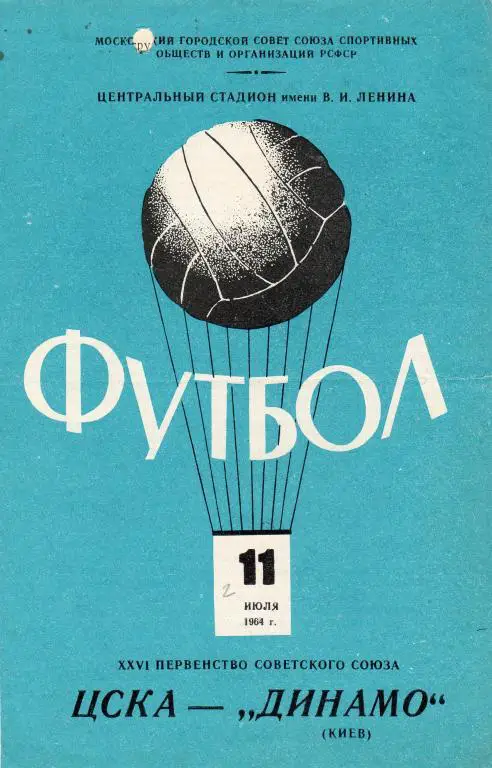 ЦСКА-Динамо Киев 11.07.1964