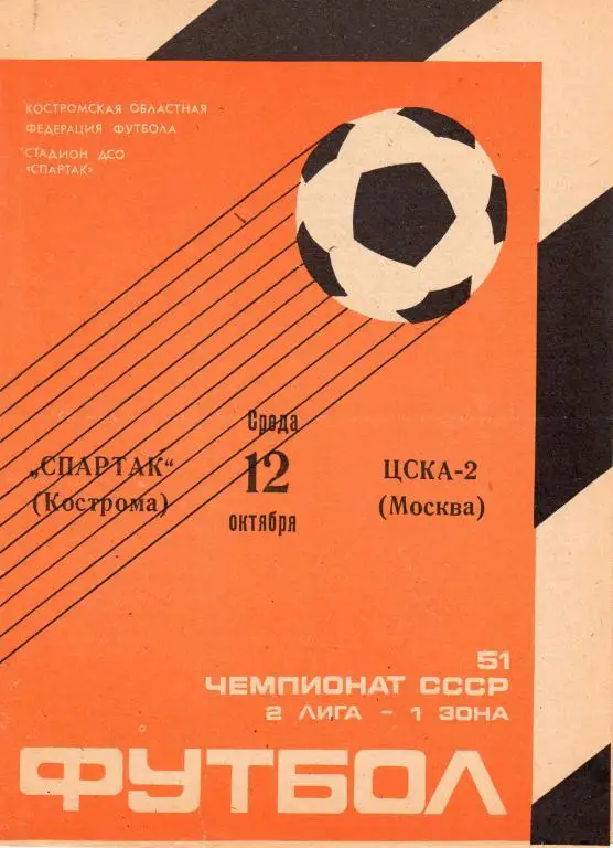 Спартак Кострома-ЦСКА-2 Москва 1988