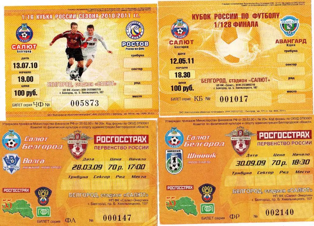 Билет Салют Белгород-Волга Нижний Новгород 28.03.2009