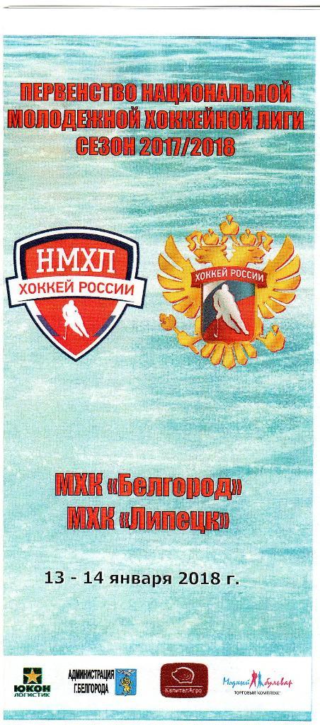 МХК Белгород-МХК Липецк 13-14.01.2018