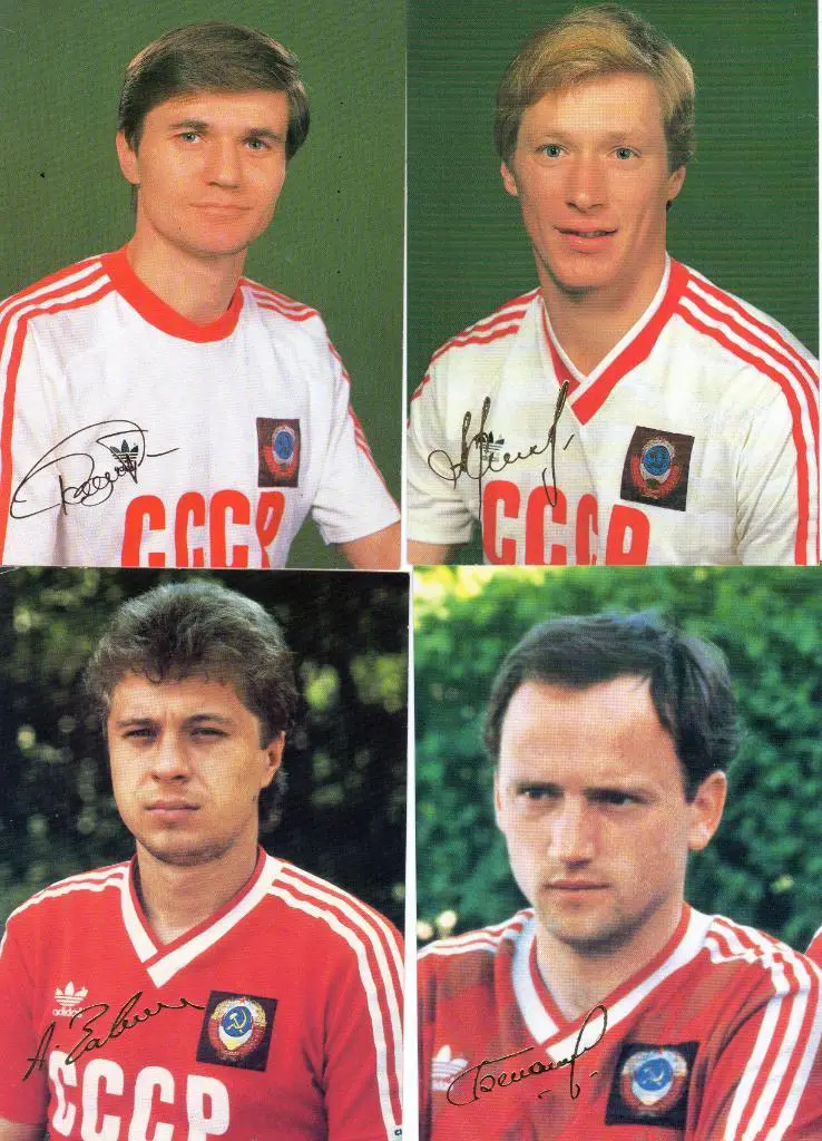 Открытка с автографом. В.Рац. Динамо Киев