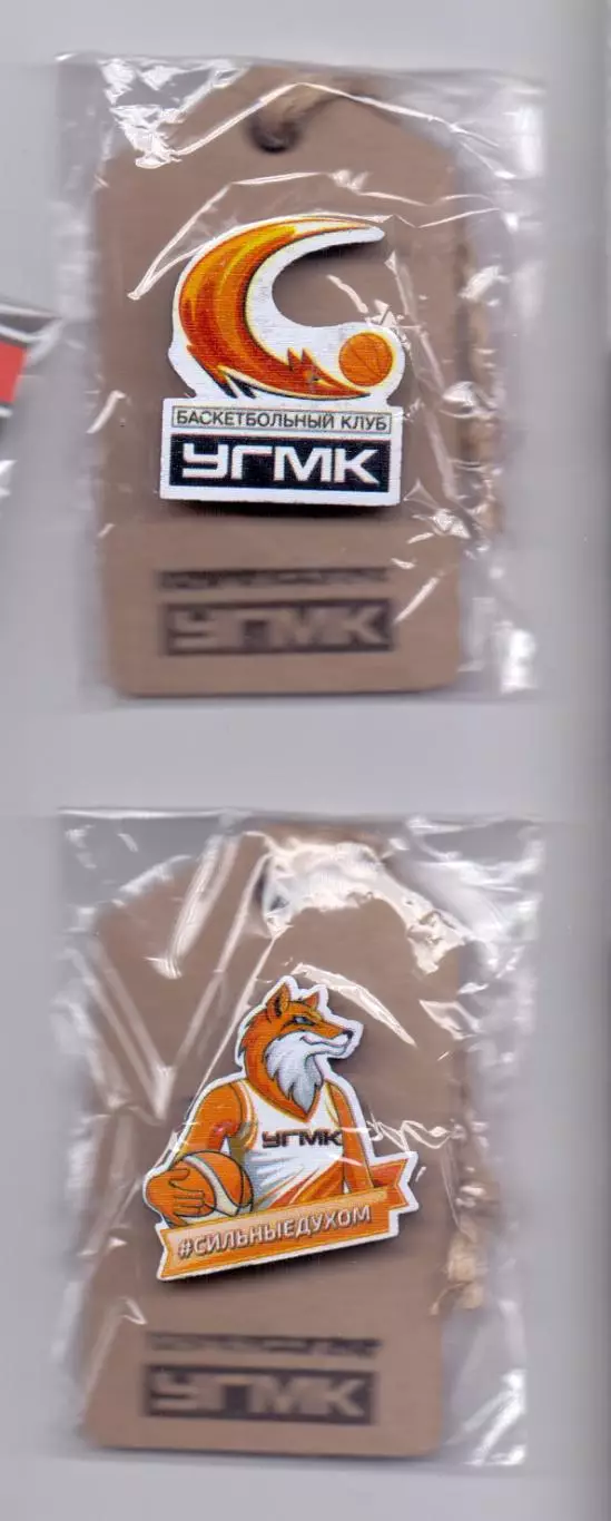 Знак, БК УГМК Екатеринбург, оф.клубный, Сильные духом, деревянный,2025-26