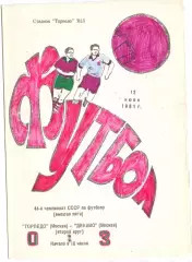 КА, Торпедо Москва - Динамо Москва 1981