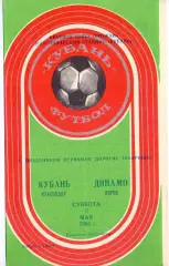 Кубок СССР, 1/64 финала, Кубань Краснодар - Динамо Киров 03.05.1986