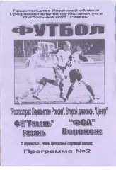 (ВС) ФК Рязань - ФСА Воронеж 2009