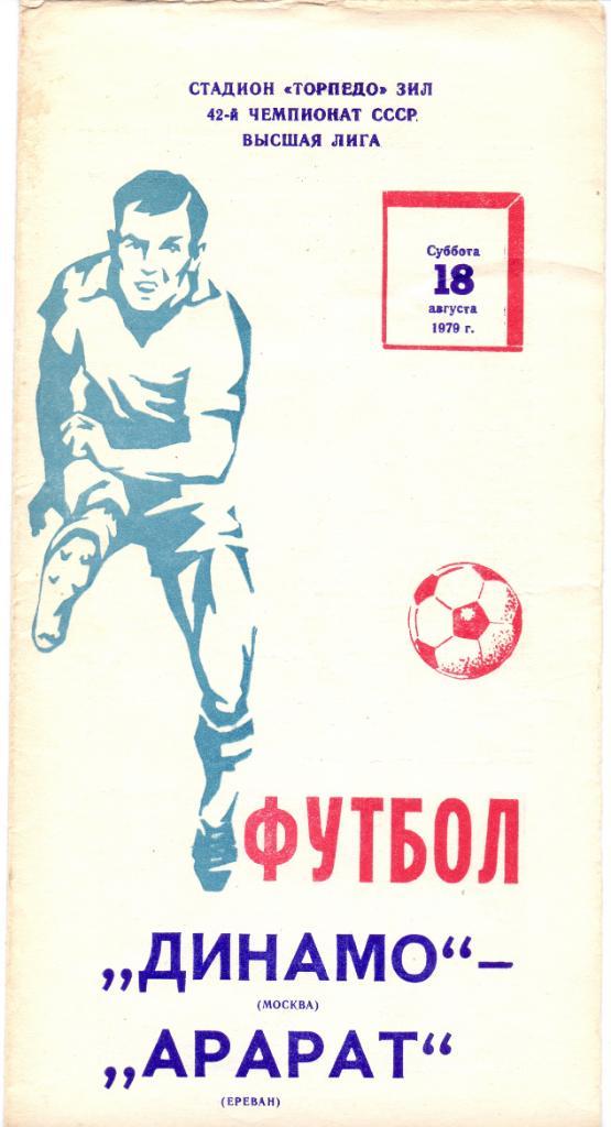 Динамо Москва - Арарат Ереван 1979