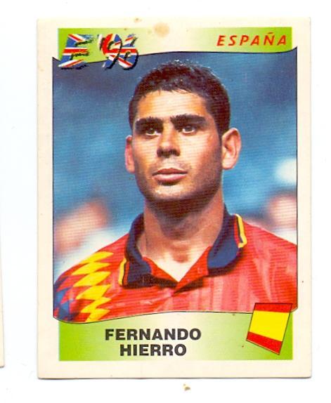 Футбол PANINI к ЧЕ Англия 1998, Испания, FERNANDOHIERRO, #124