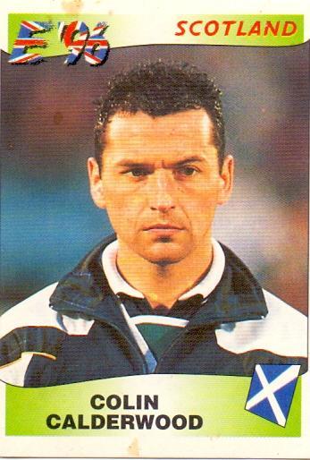 Футбол PANINI к ЧЕ Англия 1996, Шотландия, COLIN CALDERWOOD, #99