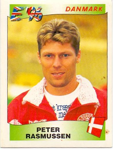 Футбол PANINI к ЧЕ Англия 1996, Дания, PETER RASMUSSEN, #292