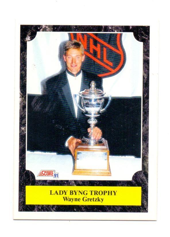 Карточка, WAYNE GRETZKY, №324, 1991, LADY BYNG TROPHY