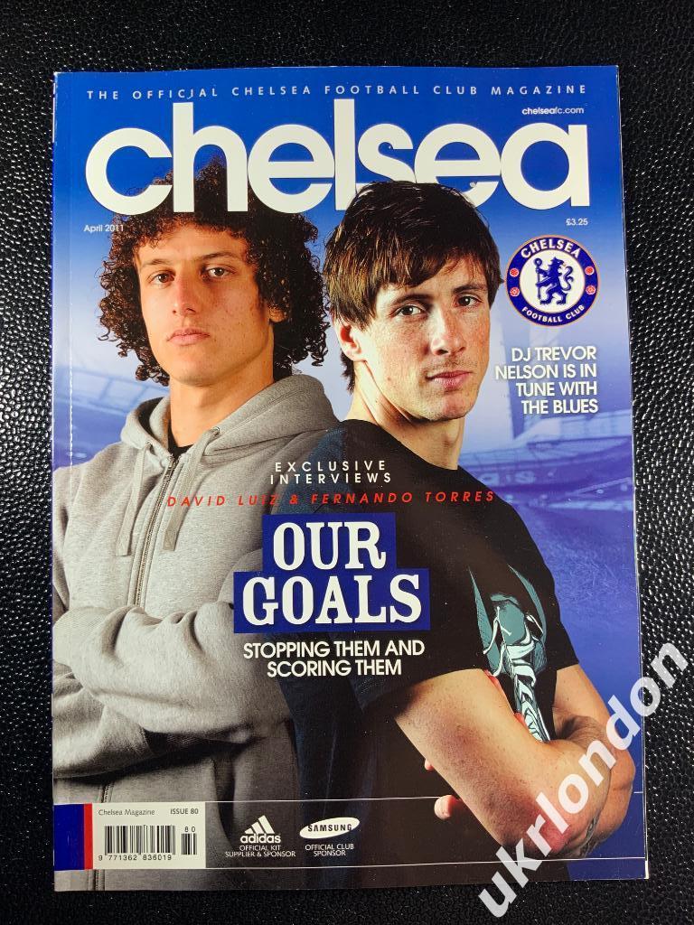 Официальный клубный журнал ФК Челси FC Chelsea Номер 80 Апрель 2011