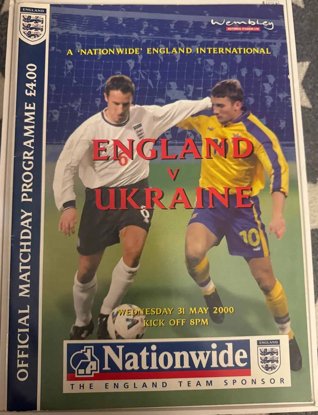 Англия - Украина 2000