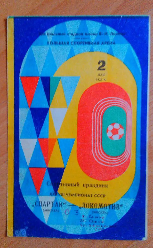 Спартак Москва - Локомотив Москва 02.05.1976
