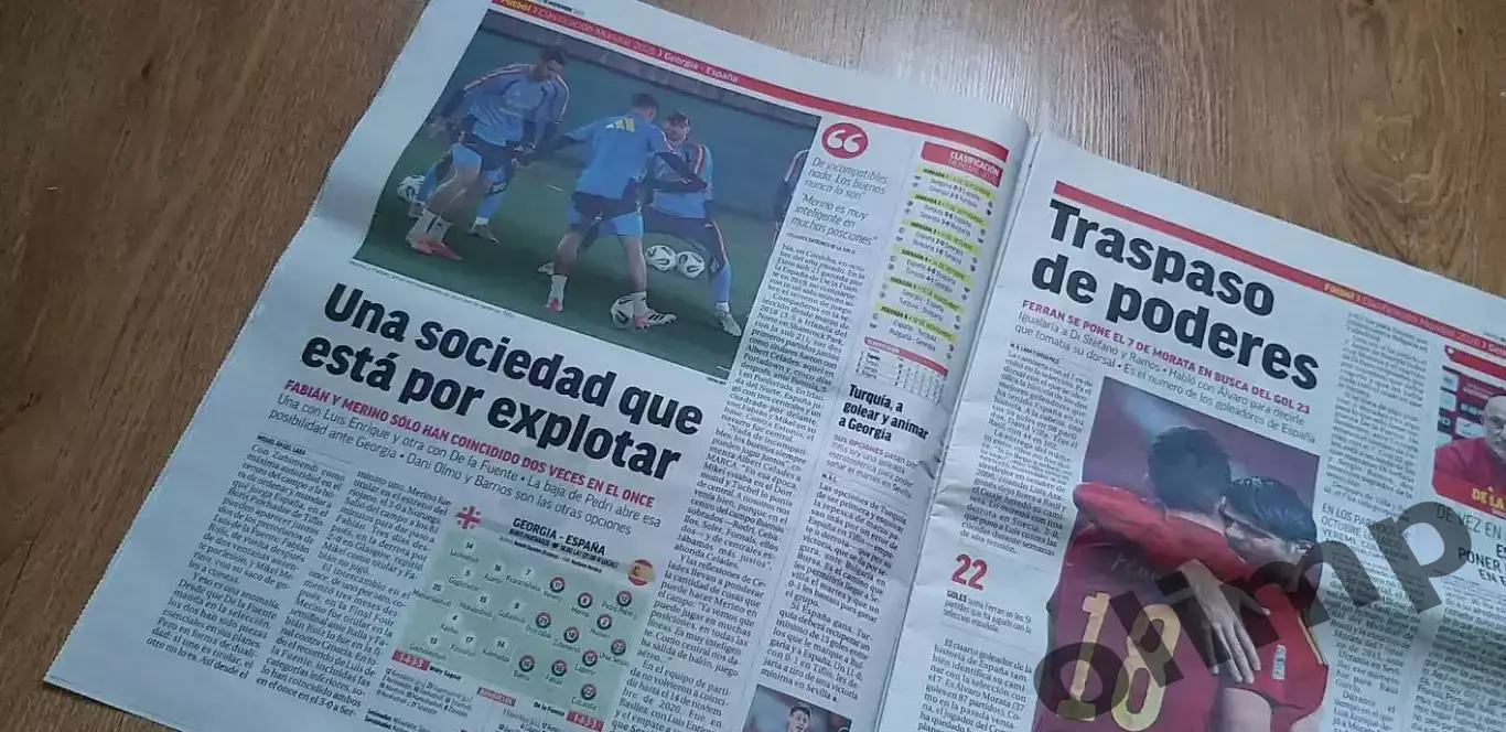 Грузия-Испания 15.11.2025, изданиеMARCA1