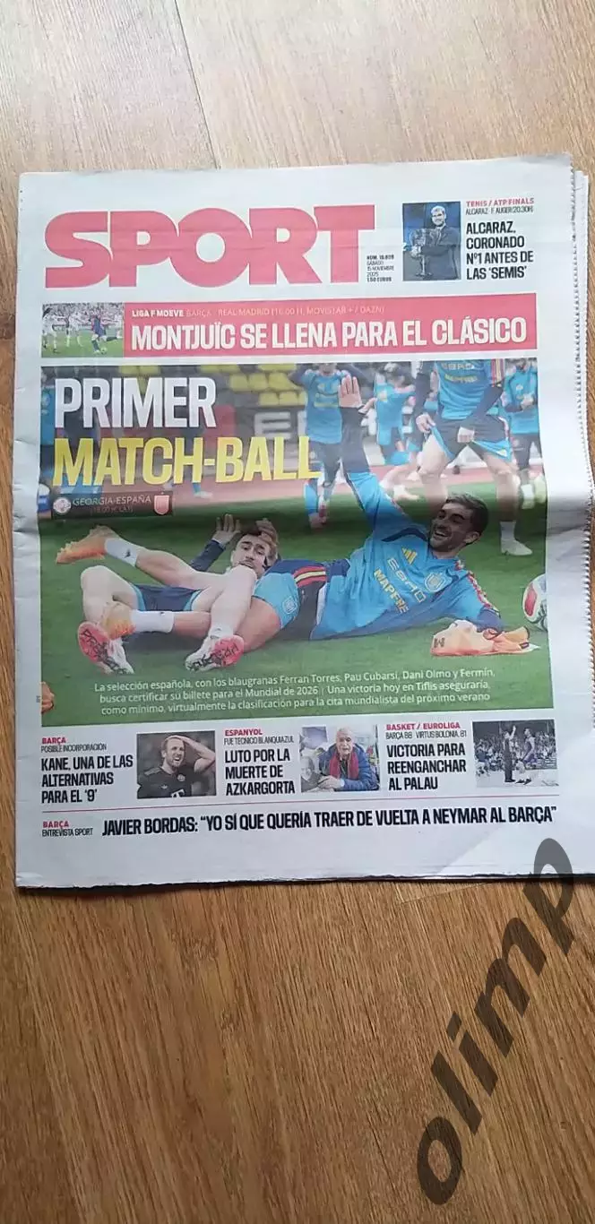 Грузия-Испания 15.11.2025, издание SPORT