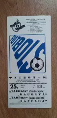 Даугава Рига-Таврия Симферополь 25.05.1984
