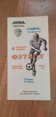 Нива Тернополь-Таврия Симферополь 12.05.1995