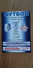 Черноморец Одесса-Хапоэль Тель-Авив 14.09.2006