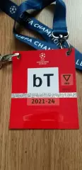 Билет (бэйдж) Антверпен-Шахтер Донецк 04.10.2023, №1