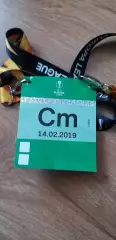 Билет (бэйдж) Шахтер Донецк-Айнтрахт 14.02.2019