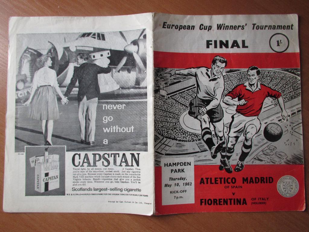Атлетико-Фиорентина 10.05.1962 Финал Кубка Обладателкй Кубков 2
