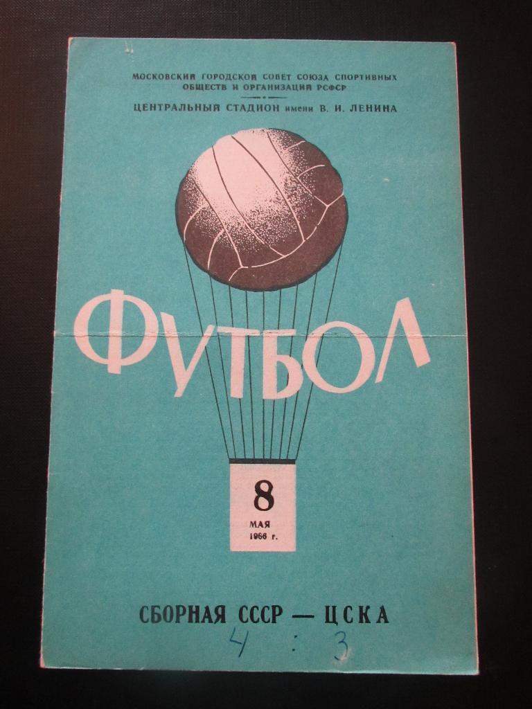 СССР-ЦСКА 08.05.1966г.