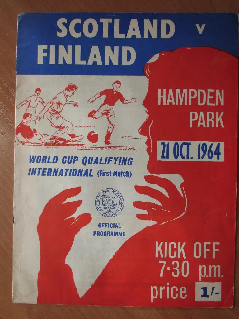 Шотландия-Финляндия 21.10.1964г.