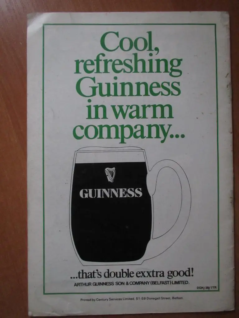 Северная Ирландия-Бельгия 16.11.1977 2