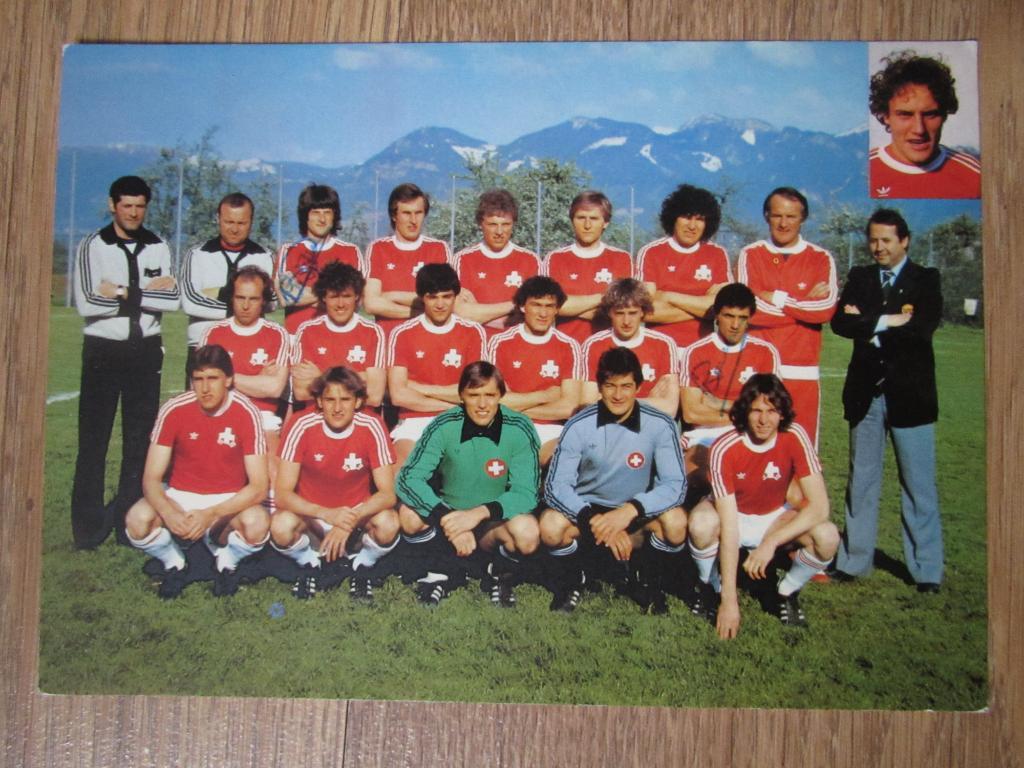 Фото-сборная Швейцарии 1979-1980г.