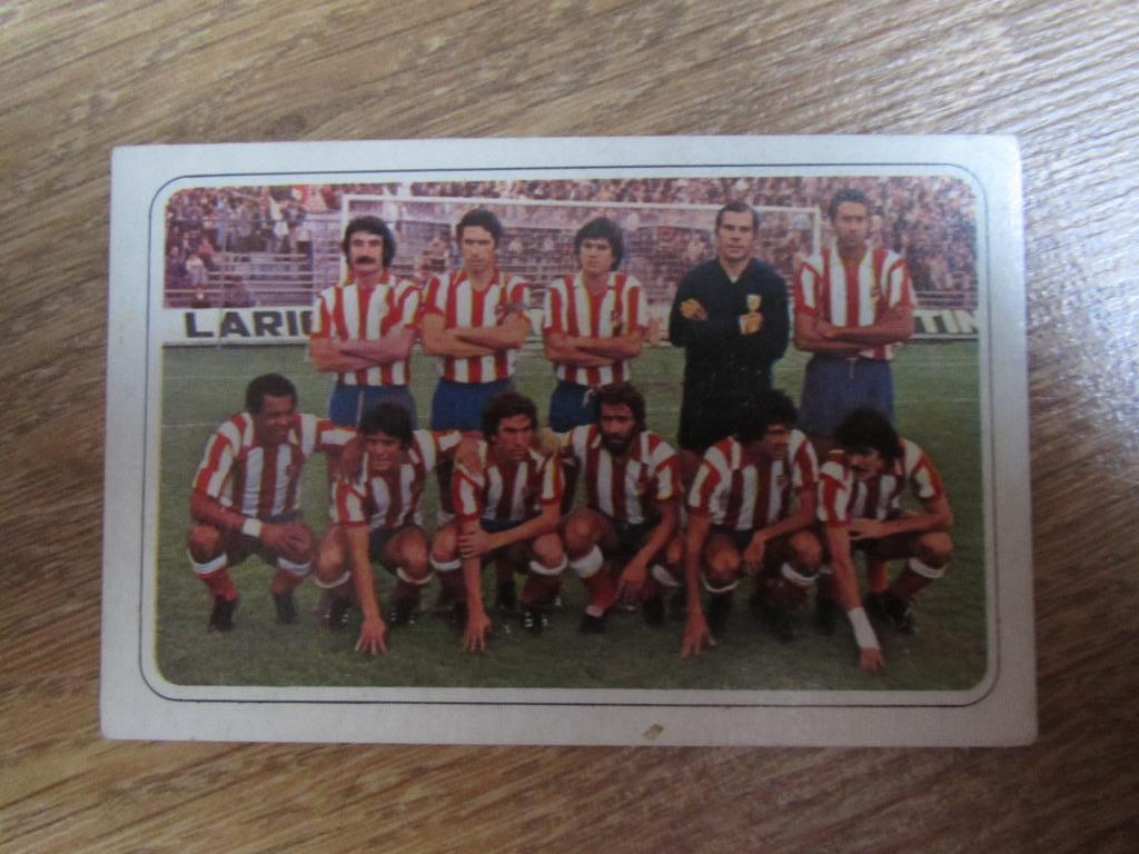 Карточка/стикер/ ФК Атлетико Мадрид Чемпионат Испании 1977-78