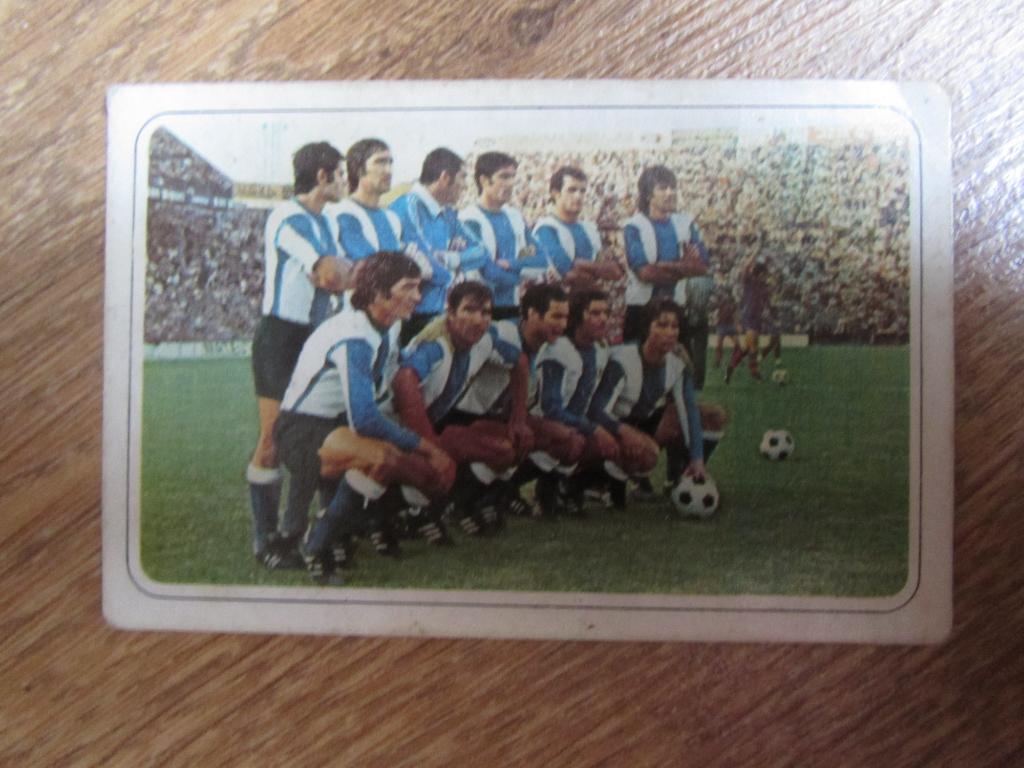 Карточка/стикер/ ФК Эркулес Чемпионат Испании 1977-78