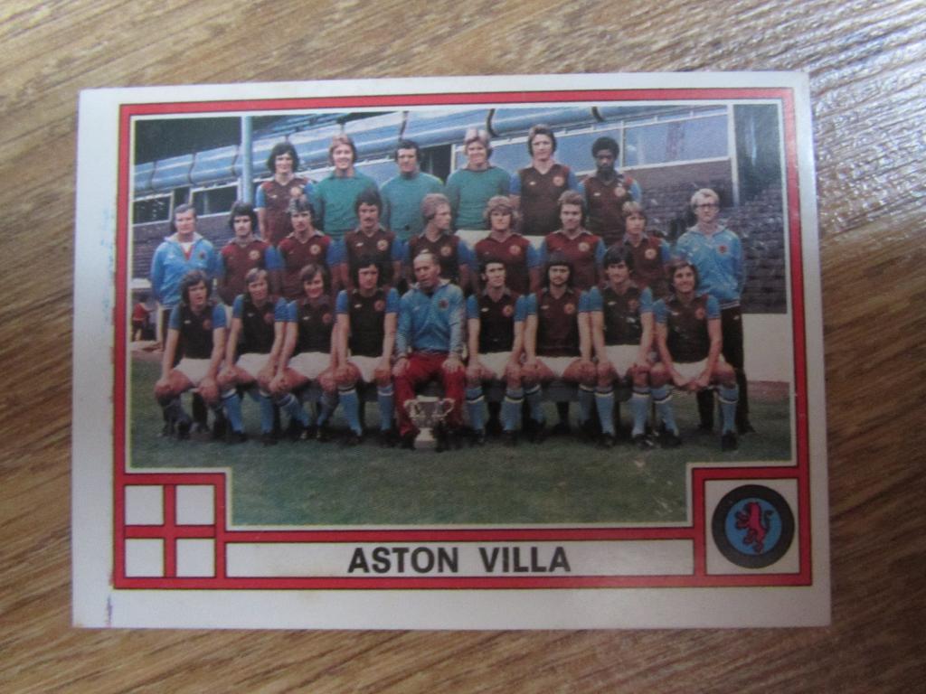 ФК Астон Вилла наклейка PANINI UK Fotball 1977-1978