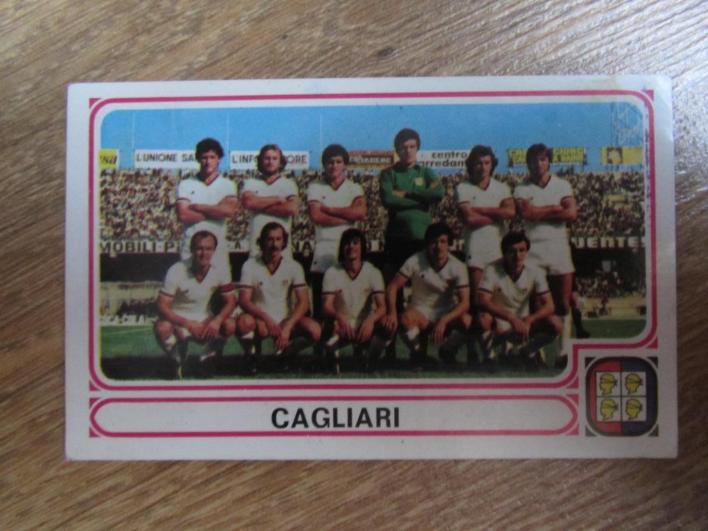 ФК Кальяри наклейка PANINI 1978-1979