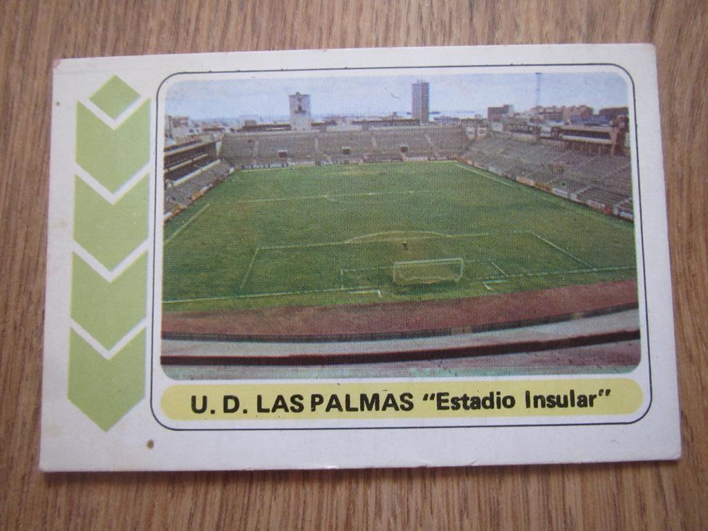 Карточка/стикер/ Лас Пальмас стадионИнсулар Чемпионат Испании 1977-78