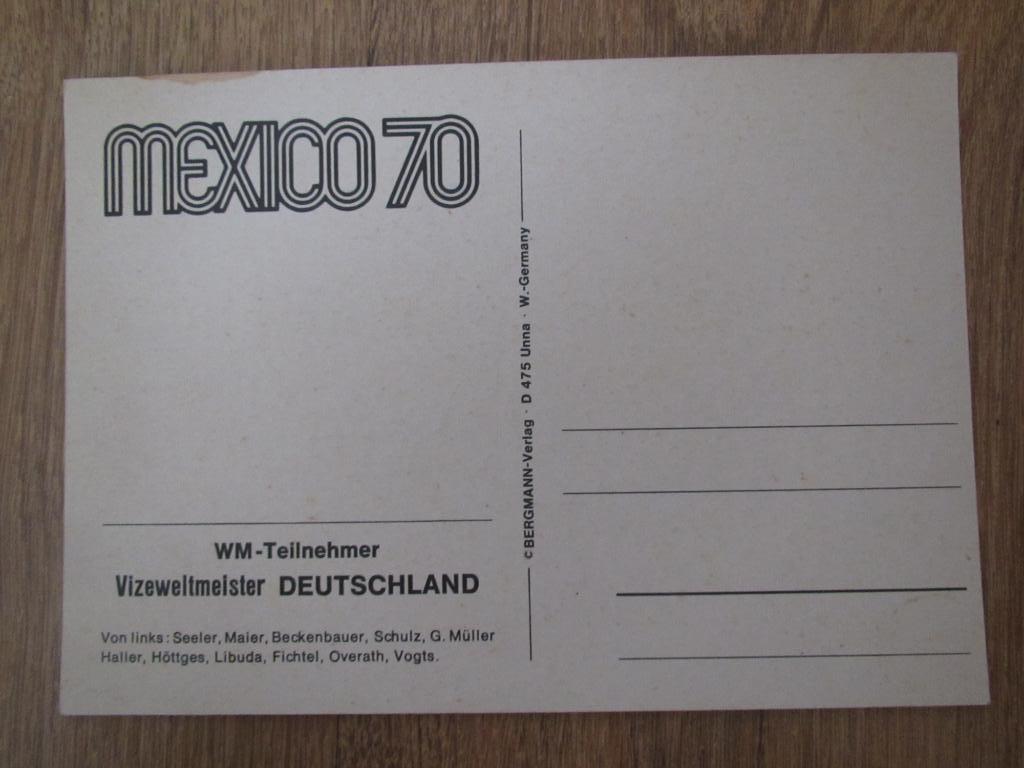 Германия /ФРГ.Мехико 1970,открытка 1