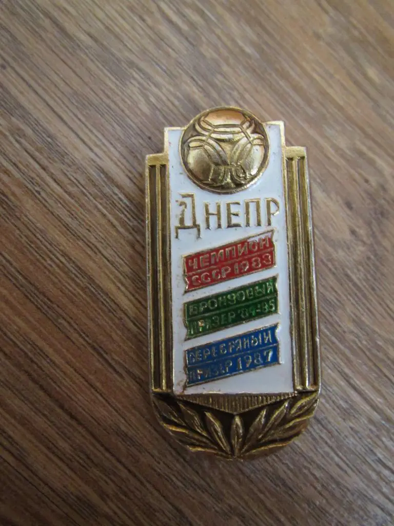 Значок Днепр Днепропетровск №8.