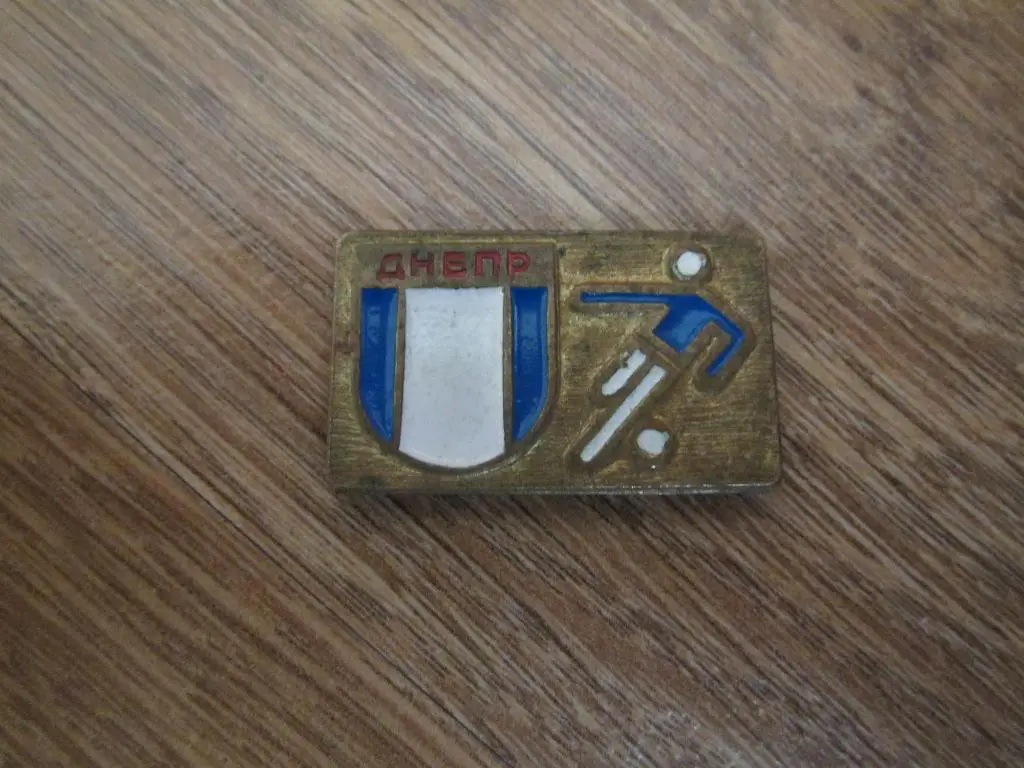 Значок Днепр Днепропетровск №10.