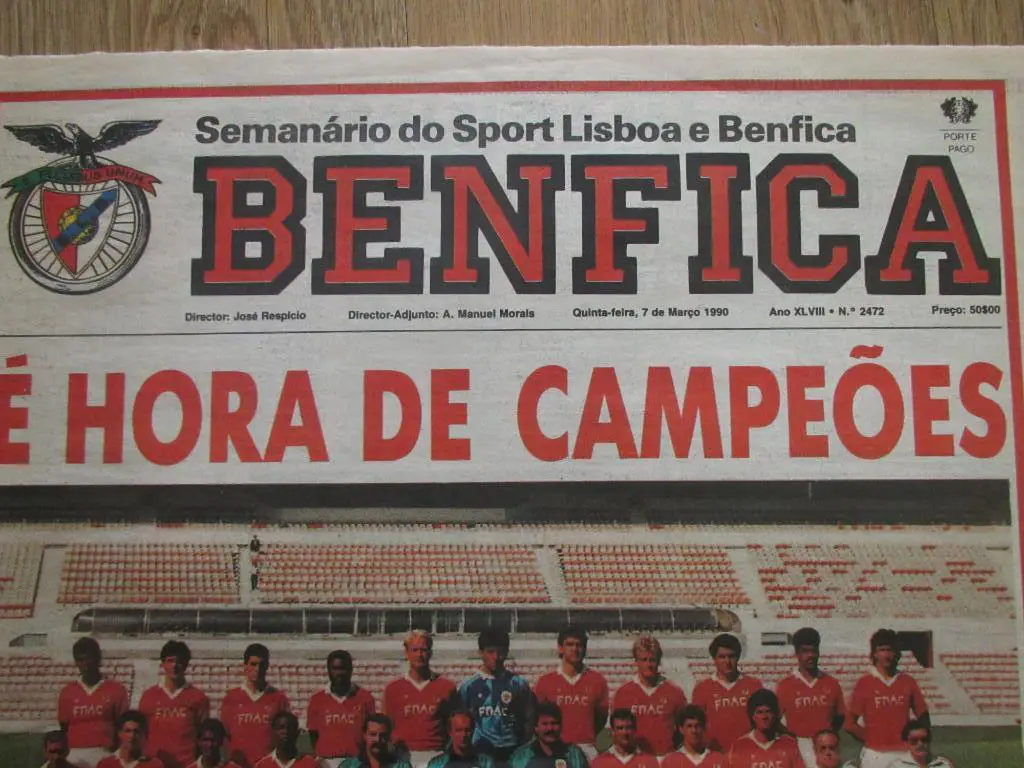 Бенфика Лиссабон-Днепр Днепропетровск 07.03.1990 , ОБМЕН 1