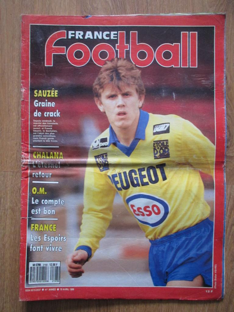 Журнал France Football - 19 апреля 1988