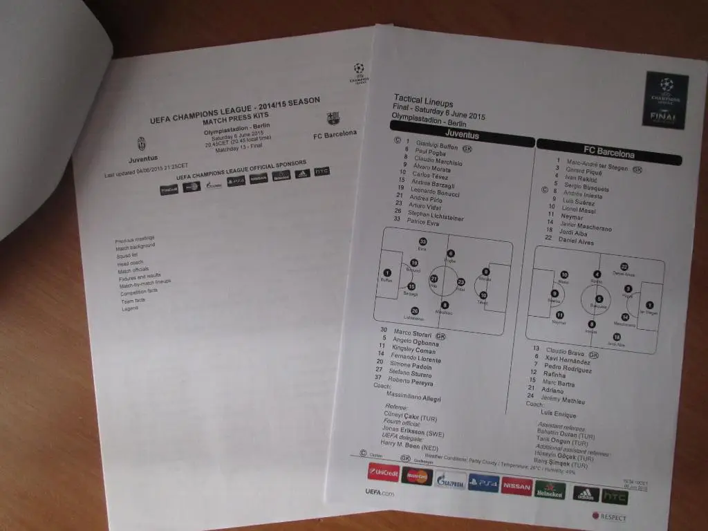 Ювентус-Барселона 06.06.2015 Финал ЛЧ 1