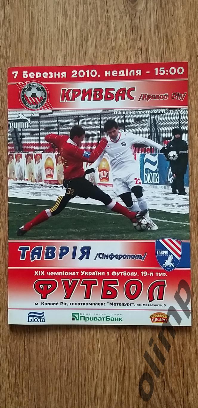 Кривбасс Кривой Рог-Таврия Симферополь 07.03.2010