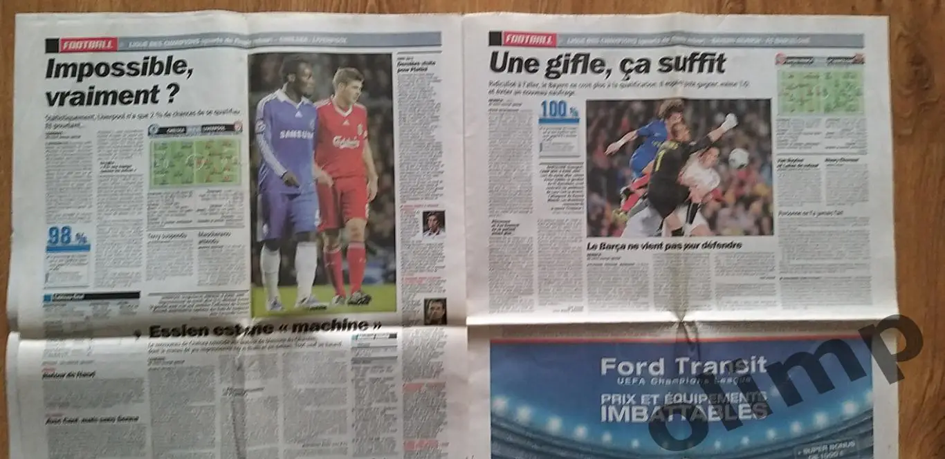 Газета L'EQUIPE от 14.04.2009 1