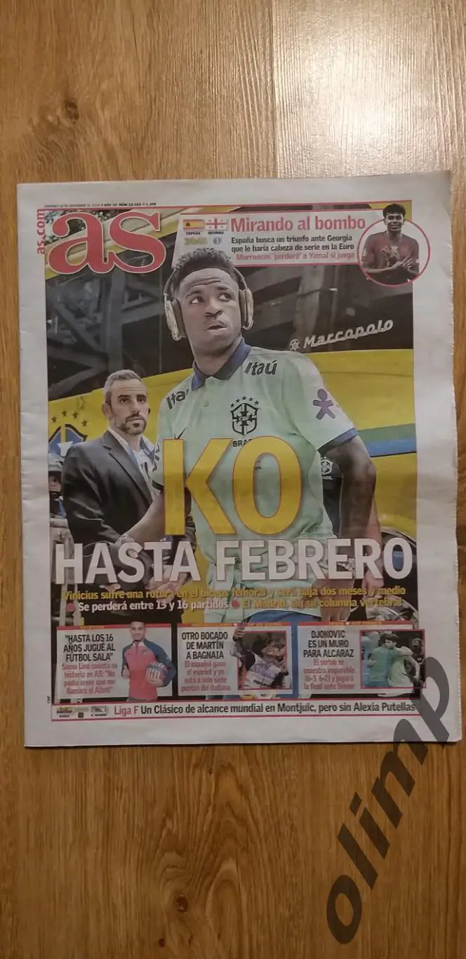 Испания-Грузия 19.11.2023 ,№1 (газета as)
