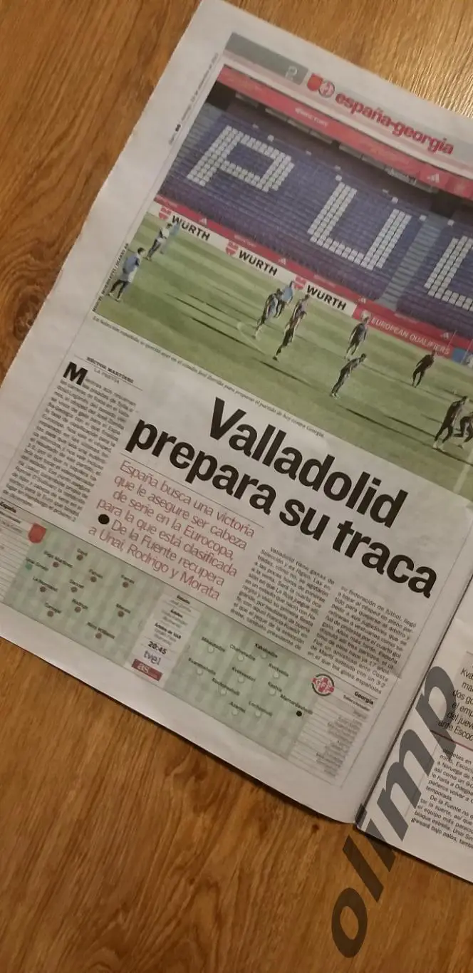 Испания-Грузия 19.11.2023 ,№1 (газета as) 1